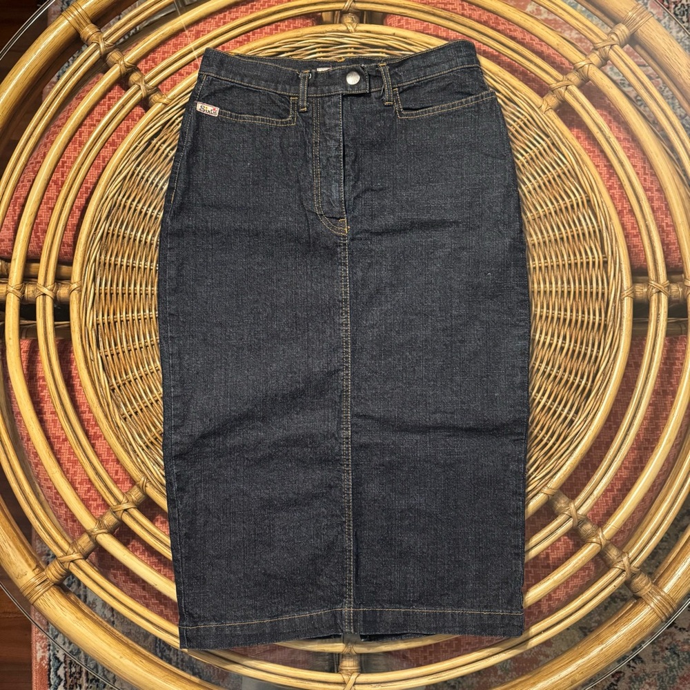 Miss Sixty Dark Blue Pencil Skirt